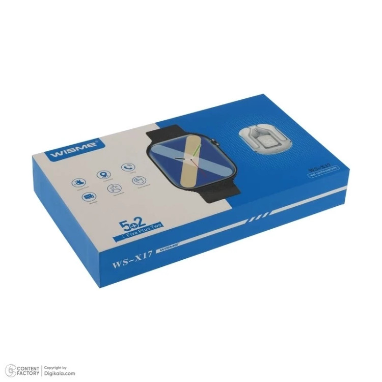 ساعت هوشمند به همراه ایرپاد بلوتوثی wisme مدل ws-x117