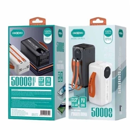 پاوربانک 50000 میلی آمپر OMXMO مدل OX-PD13