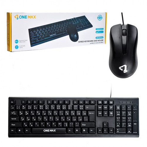 ماوس و کیبورد سیمی OneMax مدل OM-KM2100
