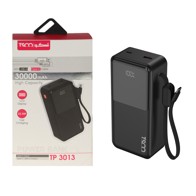 پاوربانک فست شارژ TSCO 30000mAh مدل TP 3013