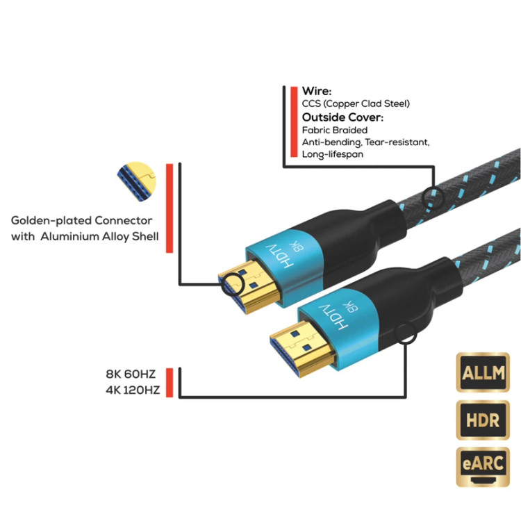 کابل 2 متری تسکو HDMI مدل GHC 71