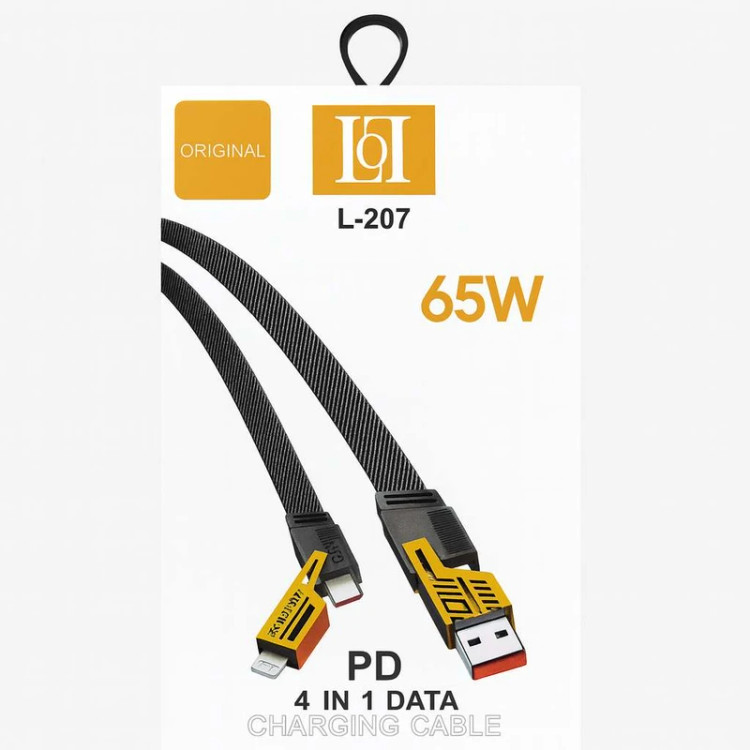 کابل شارژ PD و فست چندکاره Yes Plus 65W مدل L-207